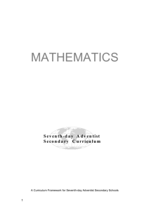 Learning of Mathematics - Seventh