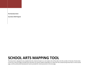 school Arts Mapping Tool