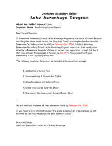Arts_Advantage_Application - Toronto District School Board