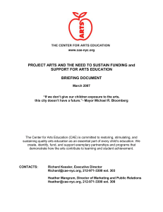 Project ARTS Briefing Paper
