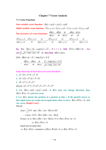 Chapter 1 Vector Analysis