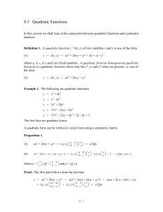 Vectors and Vector Operations