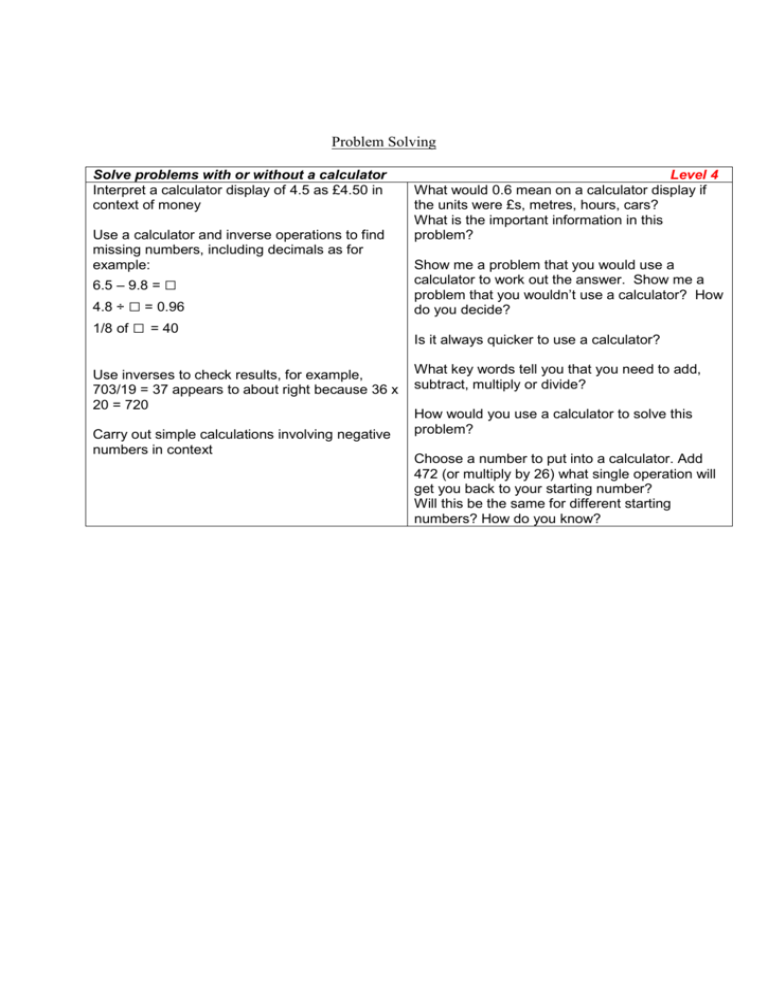 solve-problems-with-or-without-a-calculator-level-4