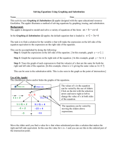 Solve Eq Graph & Substitution 2