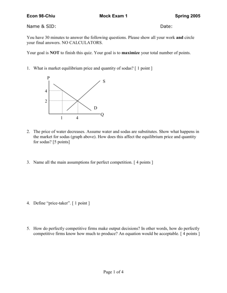 MOCK EXAM 1