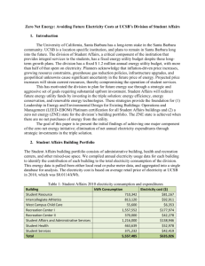 Zero Net Energy (ZNE) - UCSB Student Affairs