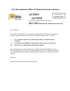 Action Letter #1 for September 2011