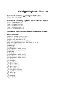 MathType Keyboard Shorcuts 02