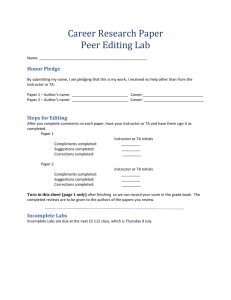 Career Research Paper Lab