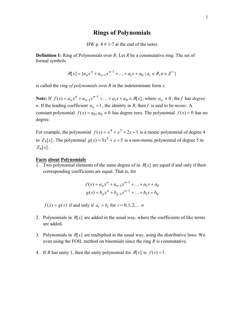 Sectionpolynomialrings