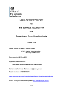 local authority report to