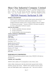 TRITON Nonionic Surfactant X-100
