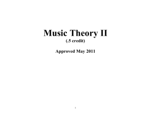 Course: Music Theory II