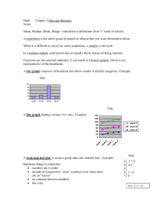 Math Chapter 3 Data and Statistics