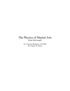 The Physics of Martial Arts
