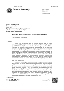 Report of the Working Group on Arbitrary Detention in English