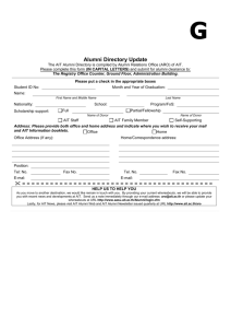 Alumni Directory Update Form (C)