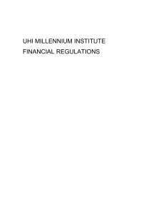 A Model Set of Financial Regulations for Further and Higher