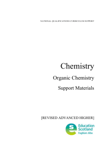 Organic Chemistry - Support Materials