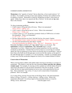 UNDERSTANDING MOMENTUM