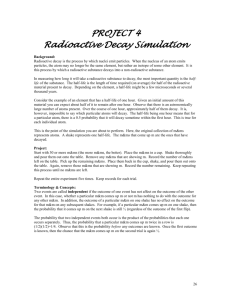 Radioactive Decay Simulation