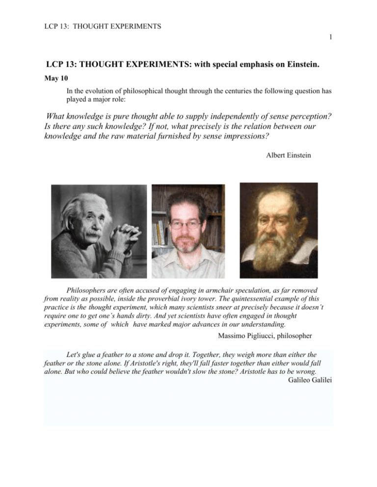 famous thought experiments physics