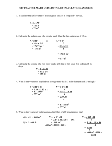 OIT PRACTICE MATH QUIZ 6 DETAILED CALCULATIONS ANSWERS