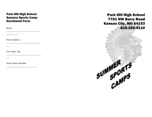 Summer Camps Brochure 2015