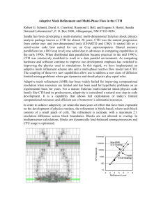 Adaptive Mesh Refinement in the Shock Physics Hydrocode: CTH