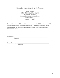 Measuring Strain Using X-Ray Diffraction