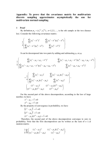 Appendix: To prove that the covariance matrix for multivariate d