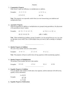Section 1-4 Notes Adding Integers
