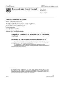 Proposal for amendments to Regulation No. 55 (agricultural couplings)