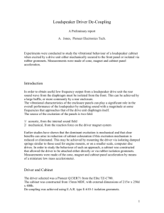 Loudspeaker Driver De-Coupling