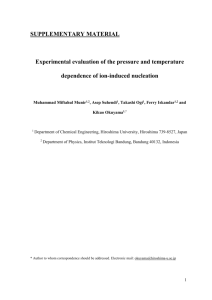 Experimental evaluation of the pressure and
