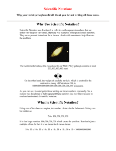 Scientific Notation Reading