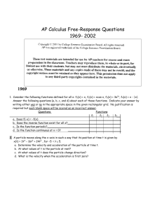 AP Calculus Free-Response Questions