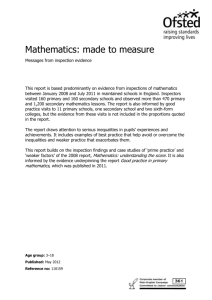 Mathematics: made to measure
