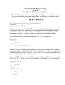 11. recursion