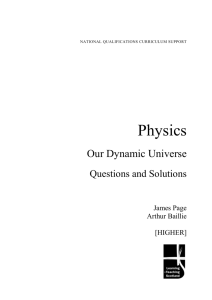 Our Dynamic Universe - Questions and Solutions
