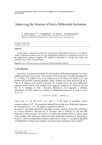 Improving the Solution of Fuzzy Differential Inclusions