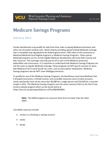 Medicare Savings Programs