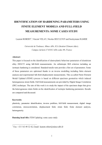 Behaviour Identification of Aluminium Sheet for Single Point