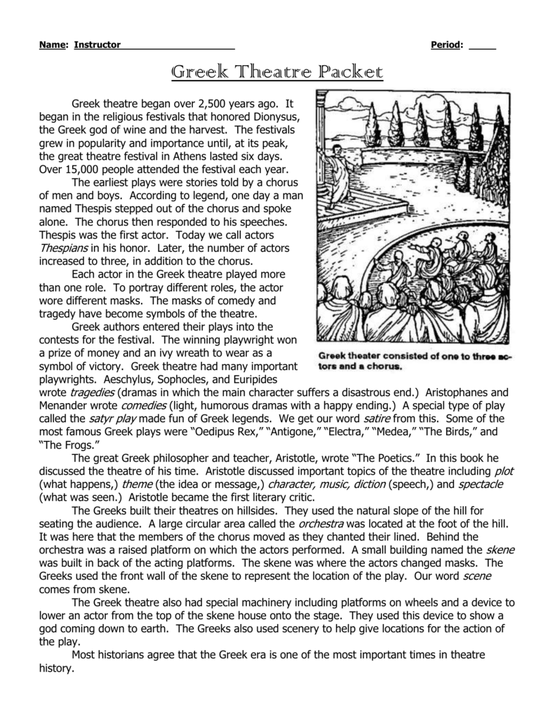 Theater Through The Ages The Renaissance Answer Key Engineerladeg