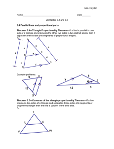Special segments of similar triangles