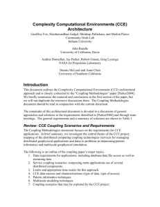 (CCE) Architecture - Digital Science Center, Community Grids Lab