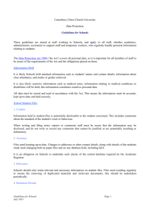 DP6 Guidelines for University Schools