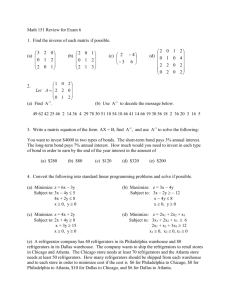Math 151 Review for Exam 6