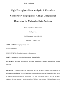 David Rogers - ECFP Manuscript