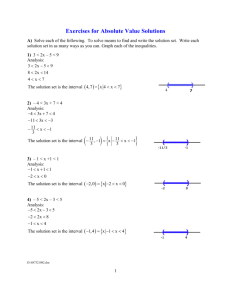 Exercises for Absolu..